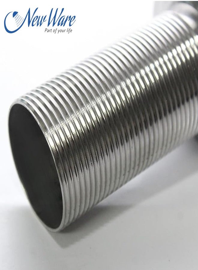 NEW WARE Full Thread Stainless Steel Waste Coupling | Wash Basin Sink Drain Connector | Leak Proof Plumbing Fitting - Image 3